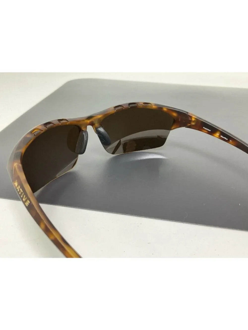 Native Endura Tigers Eye  Men’s Sunglasses Wrap Polarized UV Tortoise